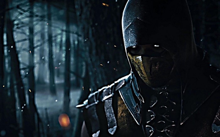 Scorpion Character in Dark Forest Mortal Kombat X