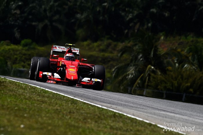 Ferrari Formula 1 race car on track