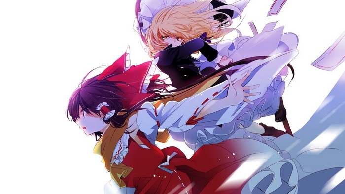 Reimu Hakurei and Marisa Kirisame from Touhou