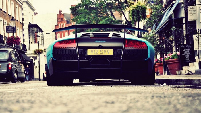 Lamborghini Murcielago SV on a London street