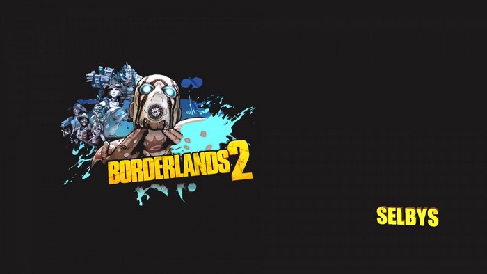 Borderlands 2 logo with characters and SELBYS text