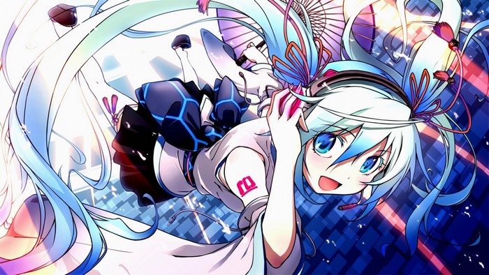Hatsune Miku from Vocaloid illustration