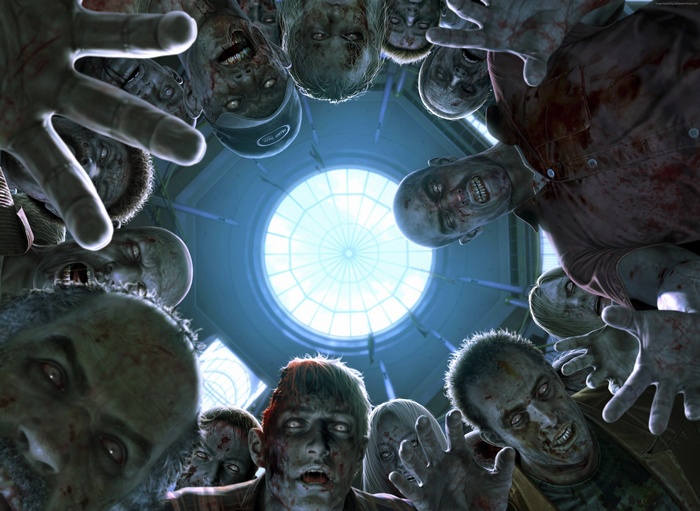 Dead Rising 3 Zombies Looking Down