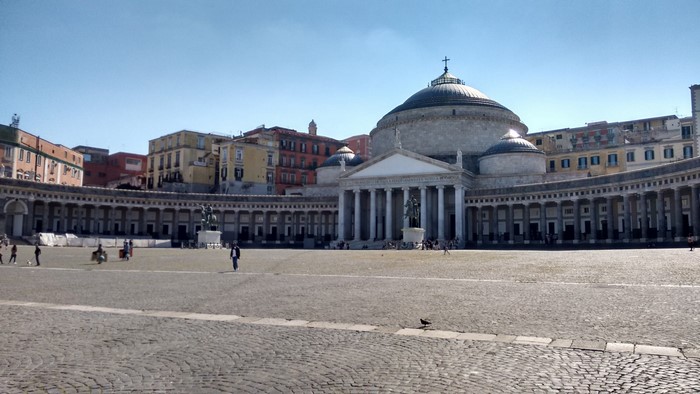 Piazza del Plebiscito in Naples, Italy