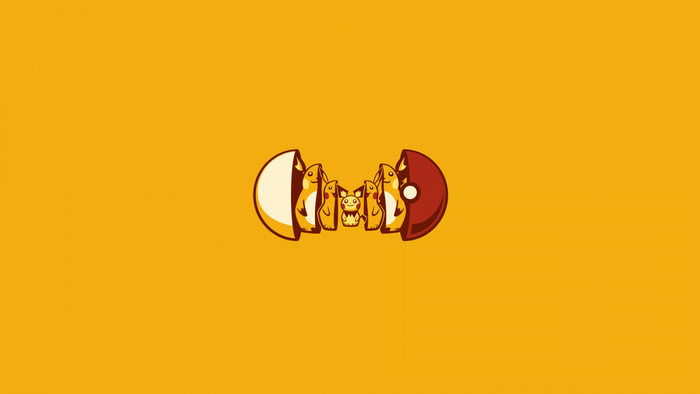 Pikachu Matryoshka dolls inside a Pokeball