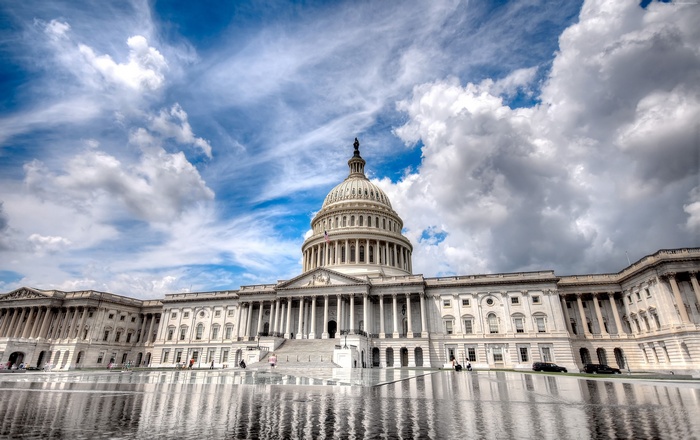 United States Capitol Building with Reflecting Pool