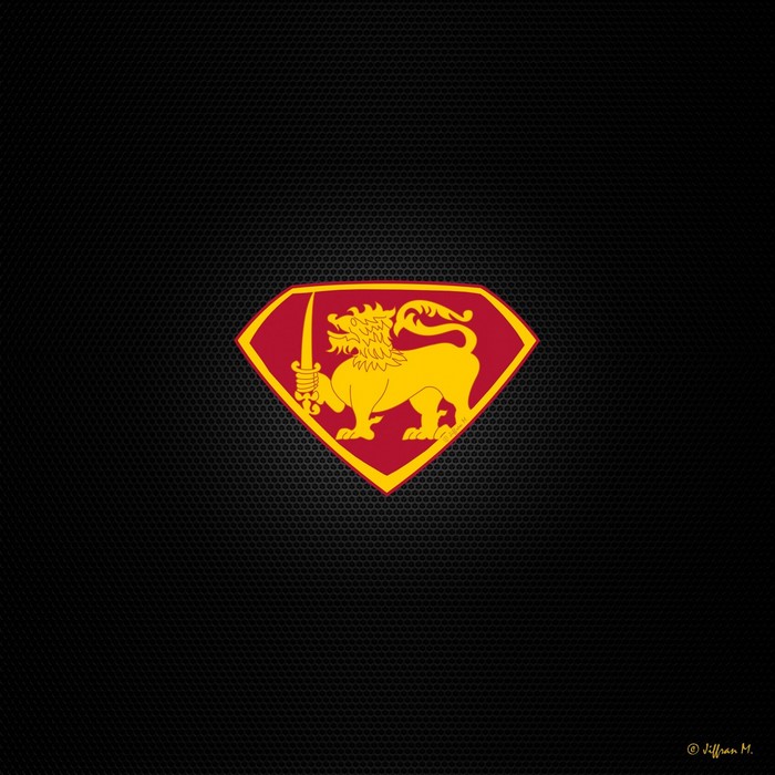 Sri Lanka Lion logo on black background
