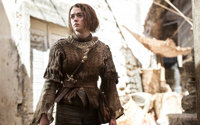 Arya Stark from Game of Thrones in costume