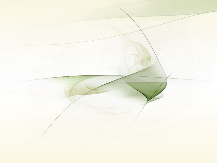 Abstract green and white digital art with lines and shapes