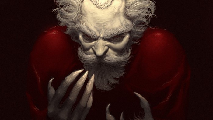 Fictional character with long claws and white hair