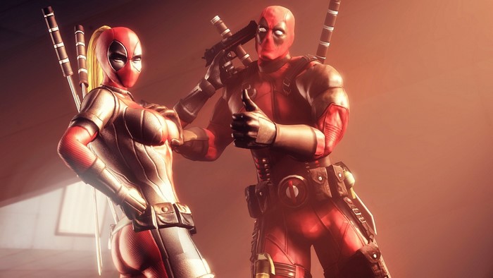 Deadpool and Lady Deadpool Dynamic Duo