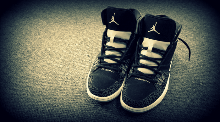 Air Jordan sneakers with Jumpman logo