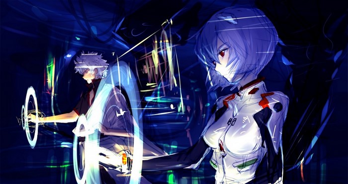Rei Ayanami and Kaworu Nagisa from Neon Genesis Evangelion