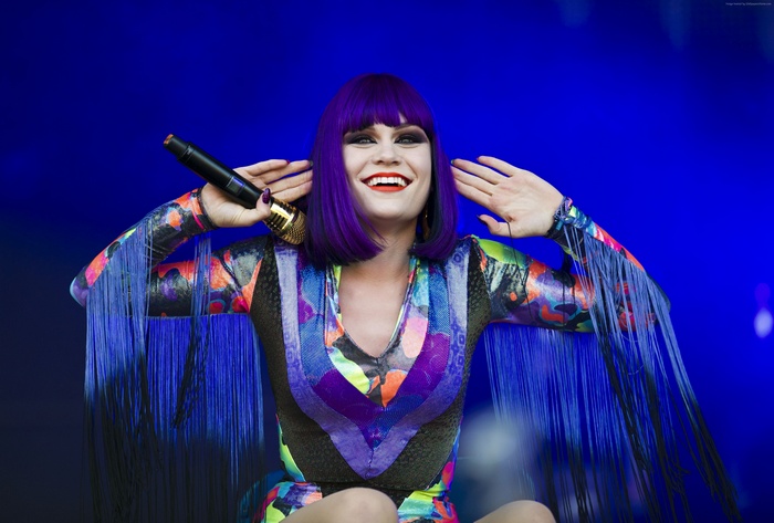 Jessie J performing on stage