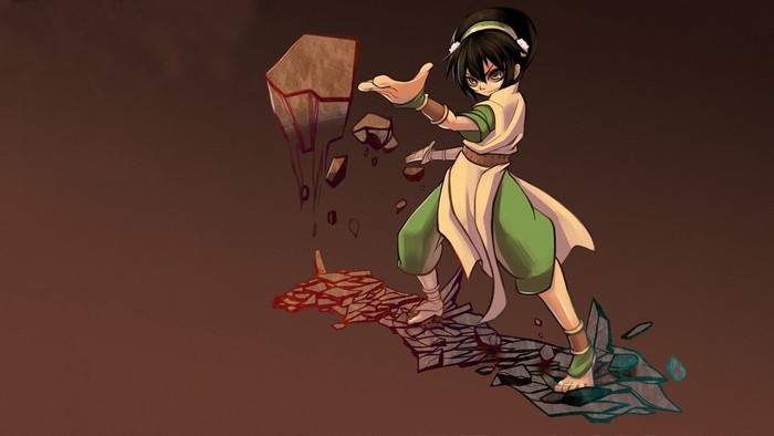 Toph Beifong from Avatar The Last Airbender earthbending