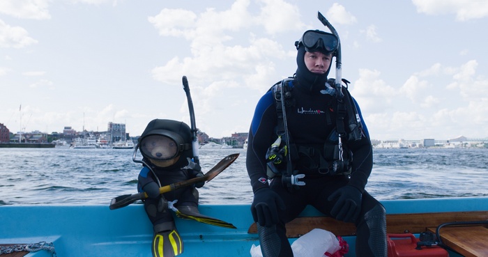 Ted 2 Mark Wahlberg and Ted on a boat