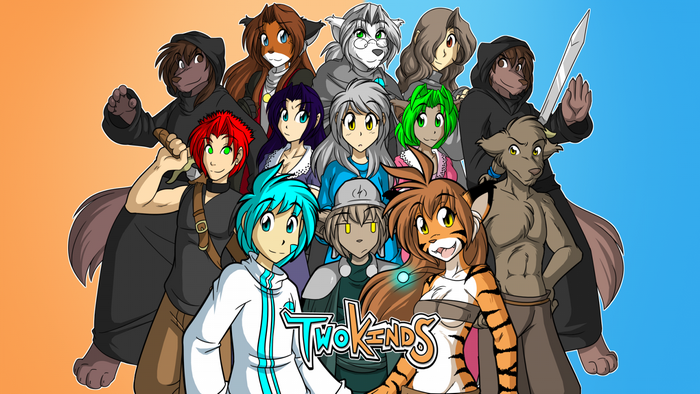 Twokinds characters illustration