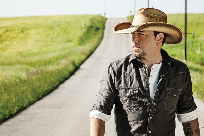 Jason Aldean on a country road