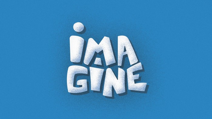 Imagine text logo