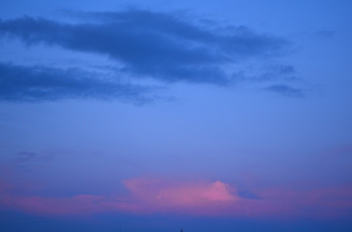 Clouds in the sky at dusk