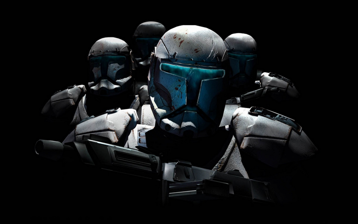 Star Wars Clone Troopers in Darkness
