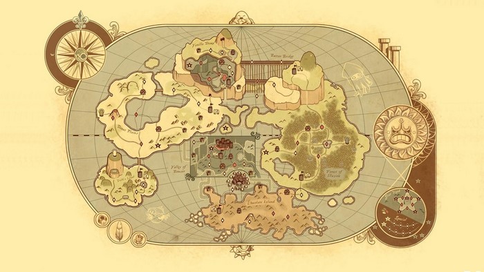 Map of Super Mario World locations