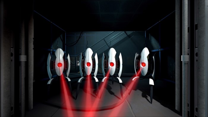 Turrets from the game Portal