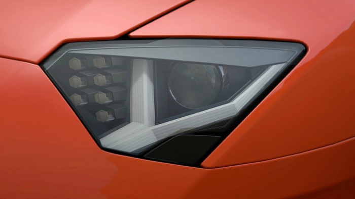 Lamborghini Aventador headlight