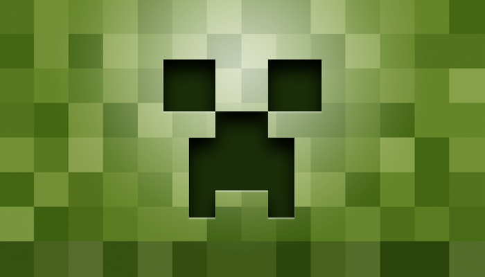Minecraft Creeper face pattern