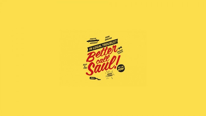 Better Call Saul logo with legal trouble list