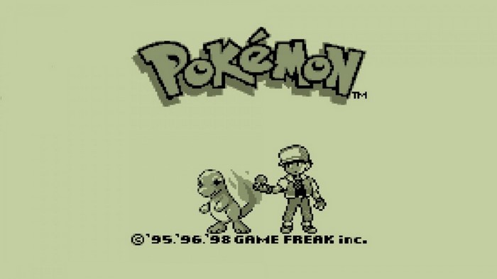 Pokemon logo with Squirtle and trainer