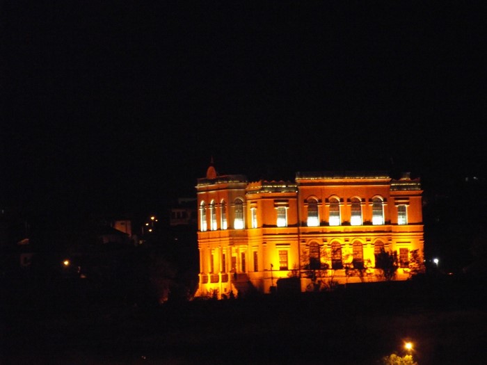 Illuminated building at night in Safranbolu