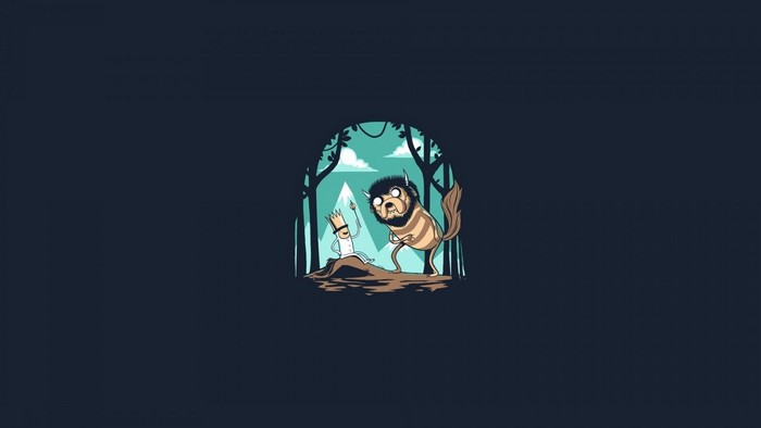 Finn the Human and Jake the Dog from Adventure Time as Wild Things