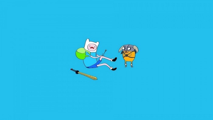Finn the Human and Jake the Dog from Adventure Time