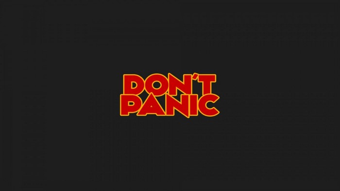 Don't Panic text logo
