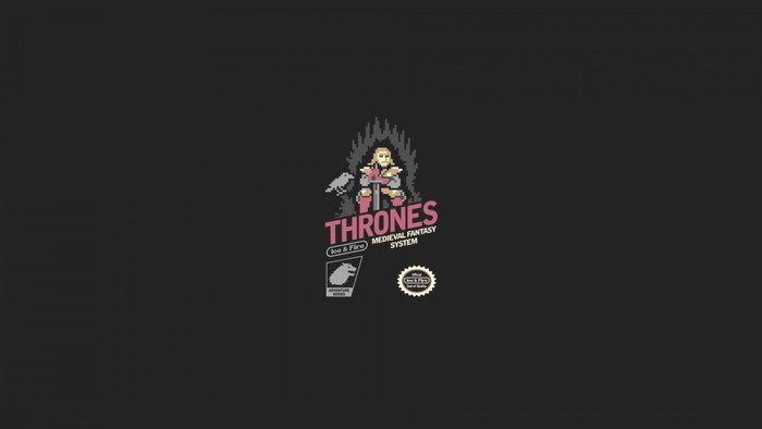Game of Thrones 8-bit Medieval Fantasy System Logo