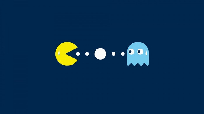 Pac-Man and Ghost illustration