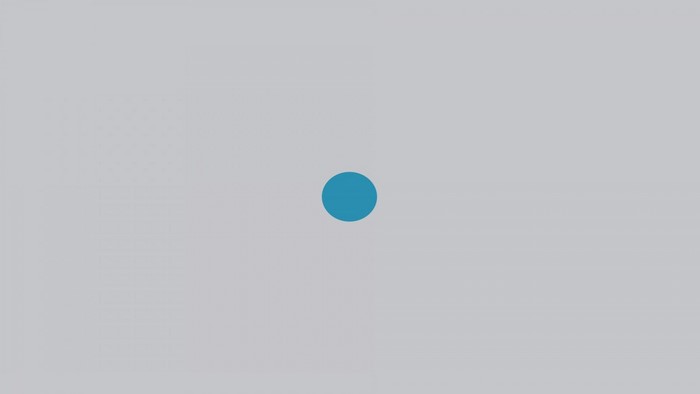 Blue circle on a light gray background