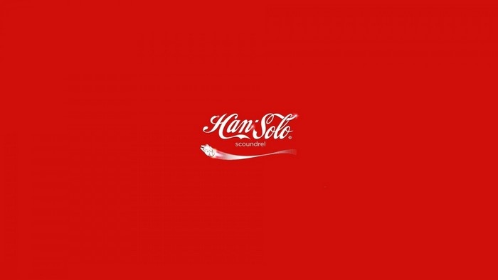 Han Solo scoundrel Coca-Cola logo parody