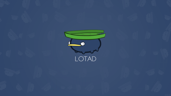 Lotad from Pokemon illustration