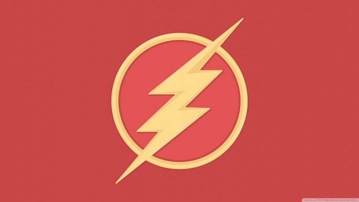The Flash logo from DC Comics