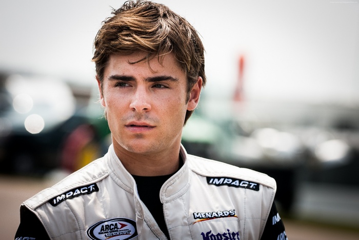 Zac Efron in racing suit