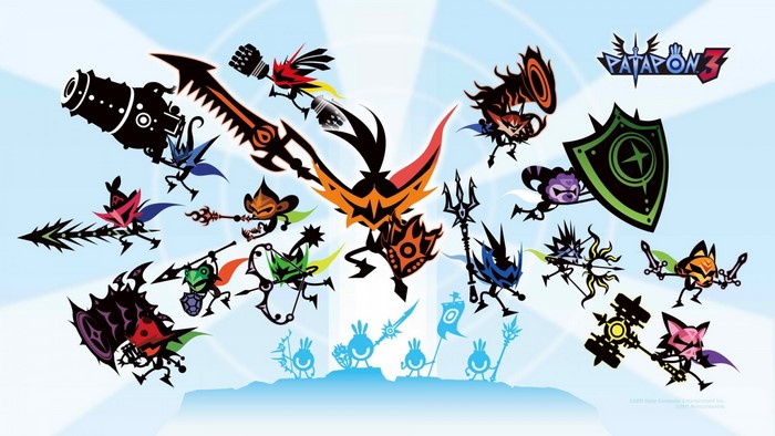 Patapon 3 Characters with Weapons