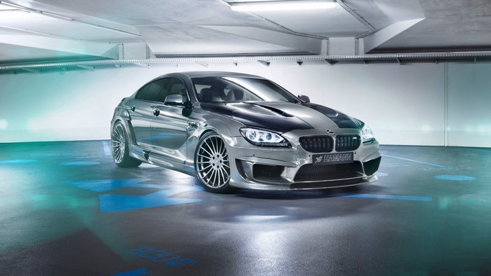 Hamann tuned BMW M6 Gran Coupe in a parking garage