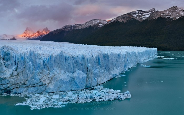 Majestic Glacier and Fjord Landscape at Sunrise