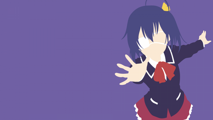 Takanashi Rikka from Chuunibyou demo Koi ga Shitai! Minimalist Illustration