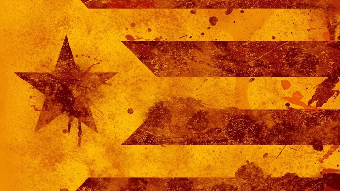 Estelada flag with grunge texture
