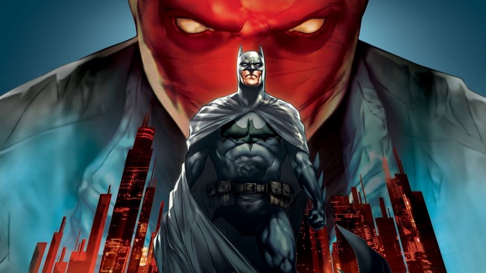 Batman and Red Hood in Gotham City