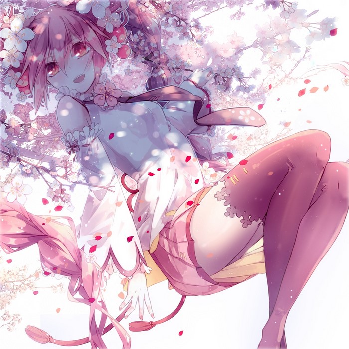 Sakura Miku in Bloom with Pink Petals