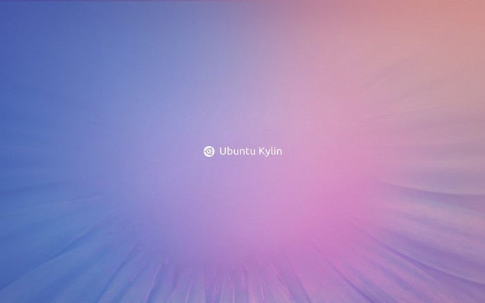 Ubuntu Kylin logo on a gradient background